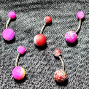 NIP Pierced Belly Rings - Se of 5 pcs